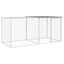 vidaXL Gallinero con techo acero galvanizado gris claro 603x98x90 cm, , large indicador imagen numero 9