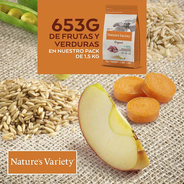 1.5 kg Nature's Variety Original Adult Mini At&uacute;n pienso para perros, , large Imagen numero 3