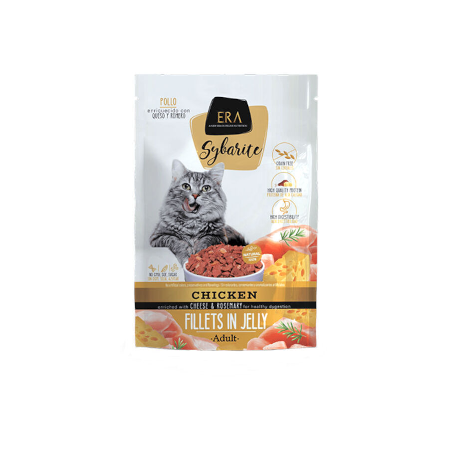 ERA Sybarite Comida Húmeda Con Pollo, Queso y Romero para gatos adultos