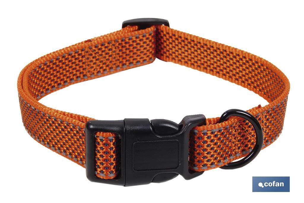 Collar Reflectante para Perros | Color Naranja | Medida 2,5 x 40-55 cm, , large Imagen numero 3