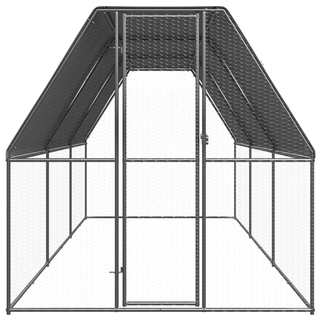 vidaXL Jaula gallinero de acero galvanizado 3x12x2 m, , large Imagen numero 27