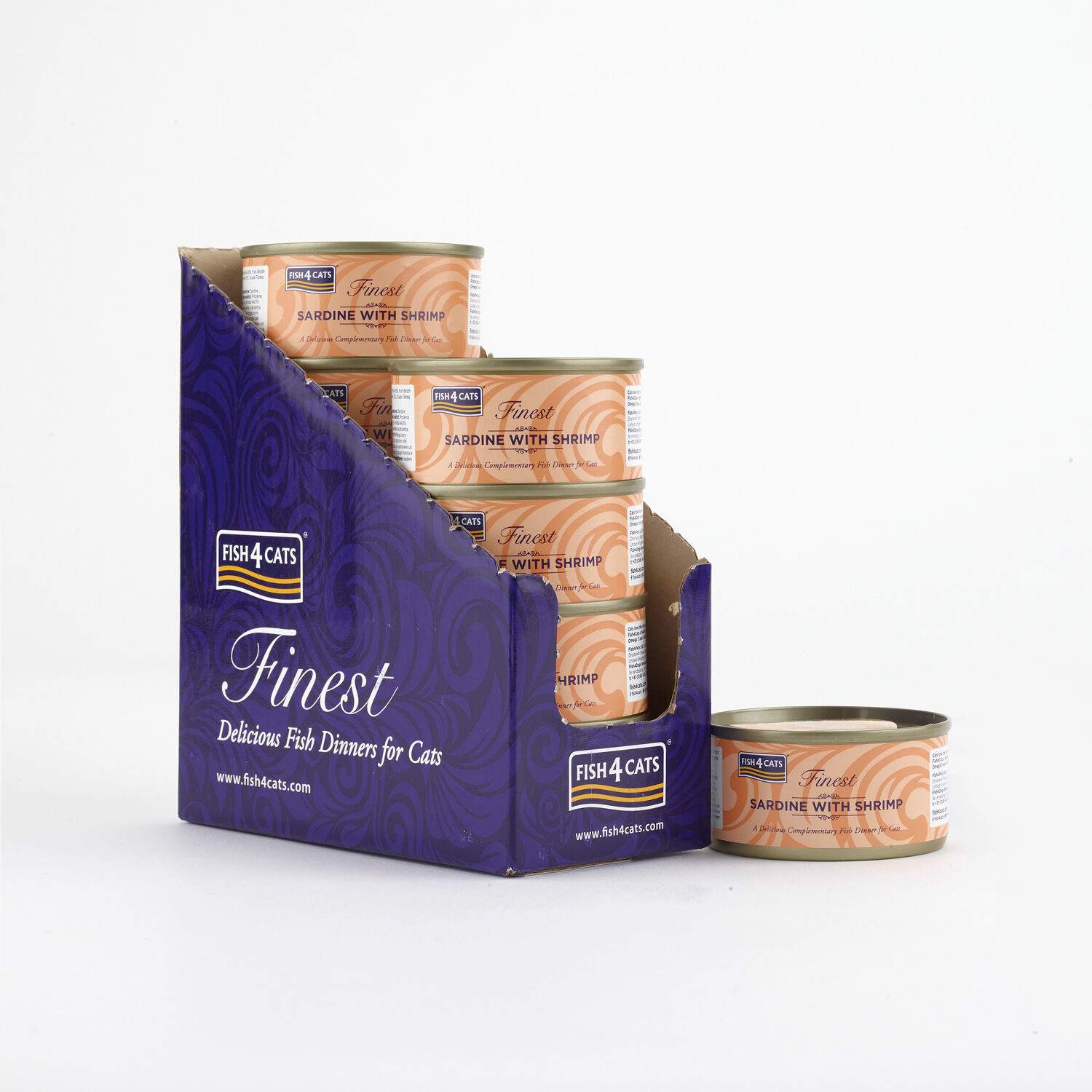 Fish4Cats Lata Filete Sardina con Camarón para gatos