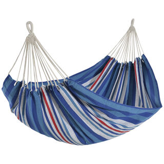 Outsunny Hamaca Colgante Azul y Rojo para exterior
