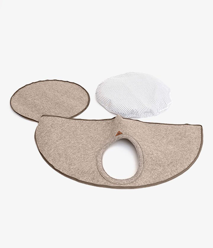 Pet and Co Cueva De Cama De Fieltro Beis Tonto - Perros, , large Imagen numero 3