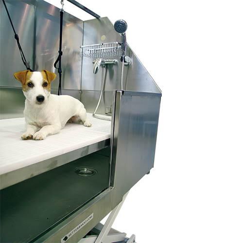 Ba&ntilde;era para perros apta para peluquer&iacute;as caninas Ib&aacute;&ntilde;ez El&eacute;ctrica Basculante Acero Inox Ni&aacute;gara con Puerta, , large Imagen numero 3