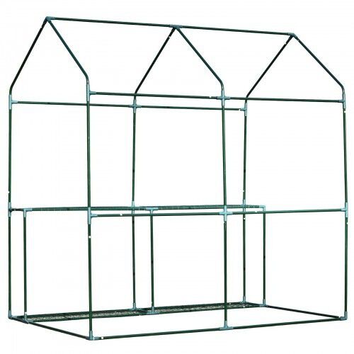 Invernadero con estantes para flores Outsunny color Blanco, , large Imagen numero 5