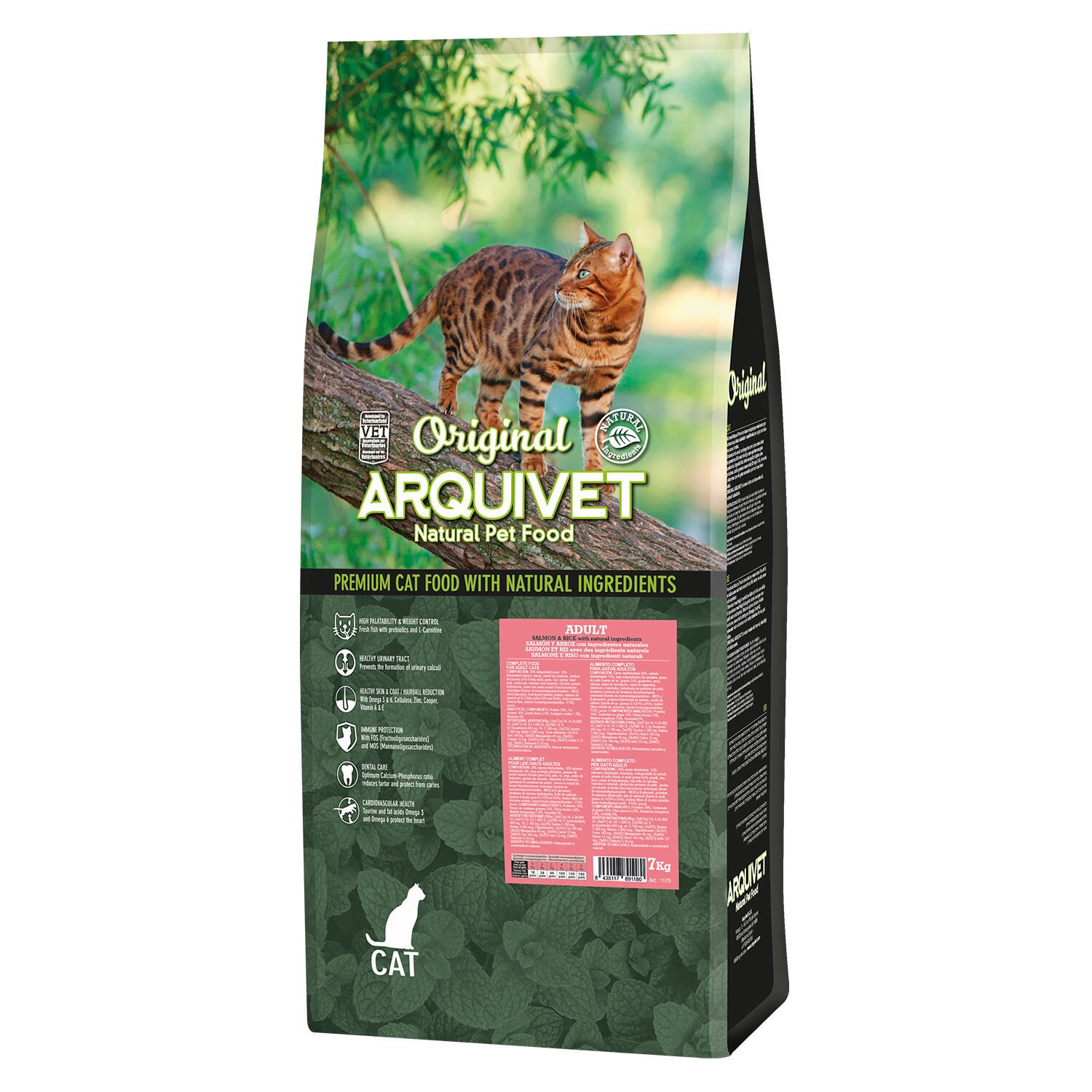 ARQUIVET CAT ORIGINAL Adult Salmon 7 Kg, , large Imagen numero 1