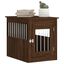 vidaXL Jaula para perros madera de ingeniería roble marrón 55x80x68 cm, , large indicador imagen numero 7