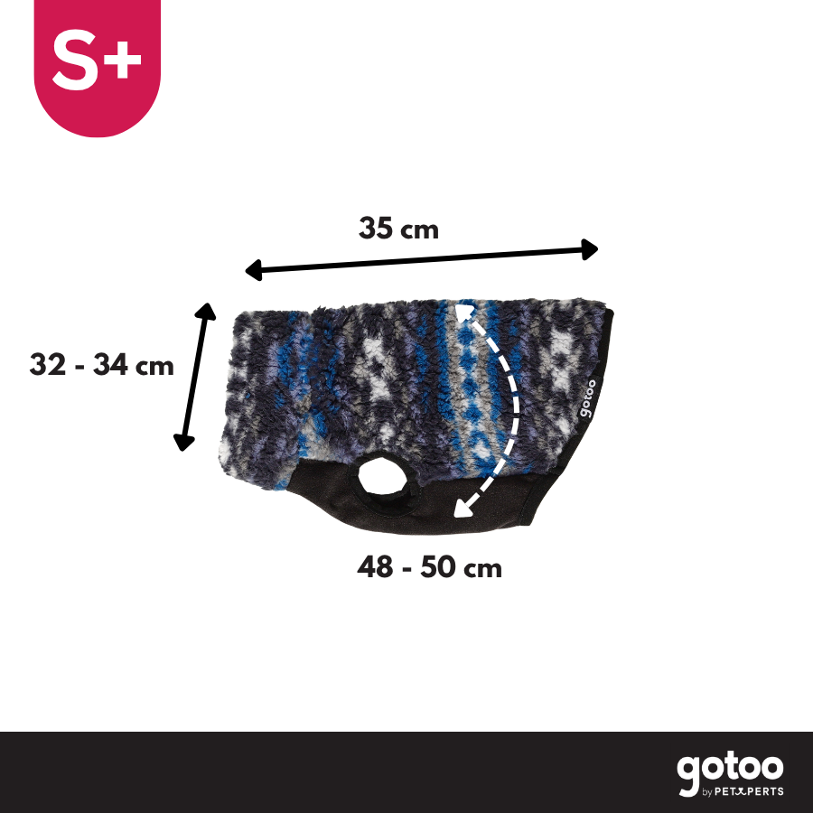 Gotoo Jersey Sherpa Estampado Retro para perros, , large Imagen numero 4