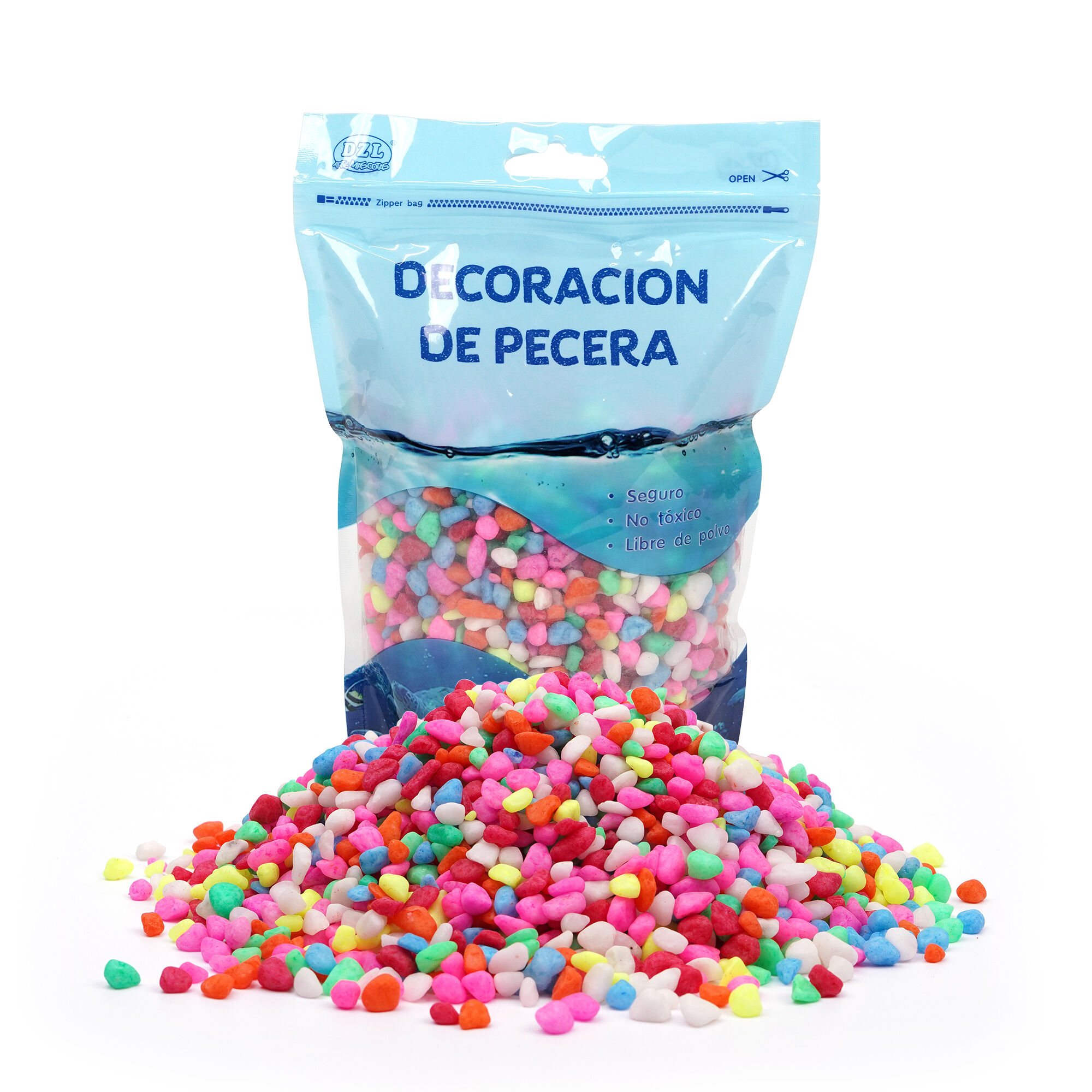 DZL Grava Acuarios Piedras Decorativas Grano Grava para peces