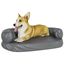 Vidaxl sofá acolchado rectangular gris para perros, , large indicador imagen numero 5