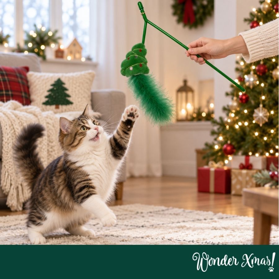 Wonder Christmas Teaser &Aacute;rbol Navidad Juguete para gatos, , large Imagen numero 2