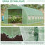 Outsunny Invernadero de T&uacute;nel 6x3x2 m Invernadero de Jard&iacute;n con Puerta y 12 Ventanas Enrollables de Polietileno y Acero Galvanizado Huerto para Cultivos Plantas Flores Verde, , large indicador imagen numero 5