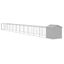 vidaXL Gallinero con corral acero galvanizado gris claro 117x609x123cm, , large indicador imagen numero 8
