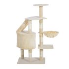 Rascador árbol con felpa PawHut color Beige, , large image number null