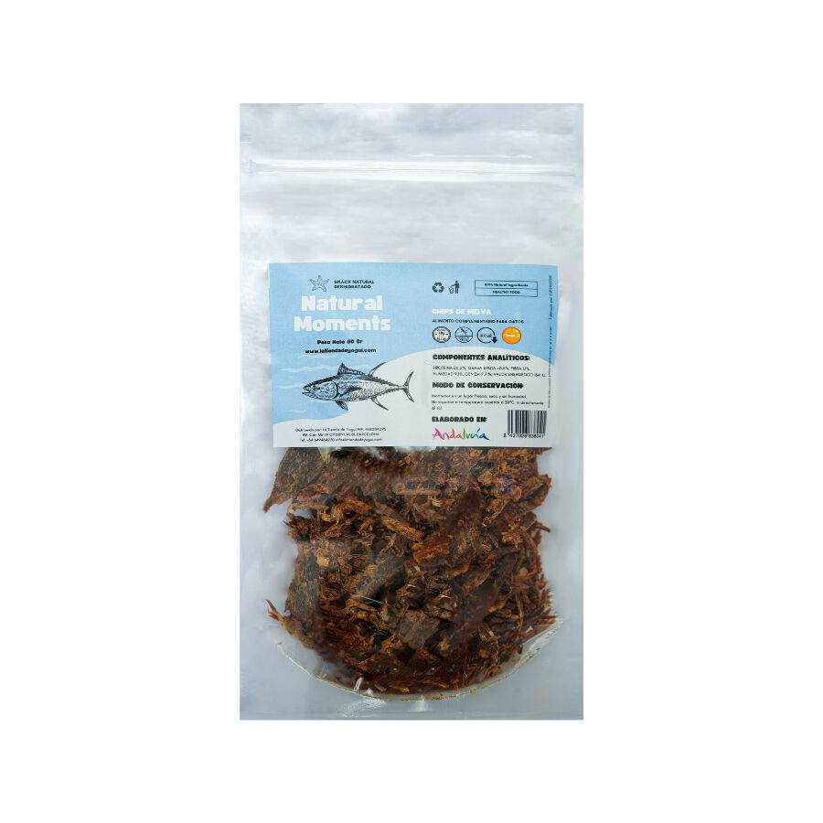Snack Deshidratado de Chips de Melva Natural Moments para Gatos, , large Imagen numero 1