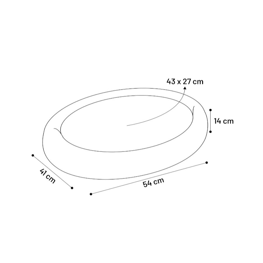 Flamingo Dorian Ovalado Rosa cama cuna para perros y gatos, , large Imagen numero 4
