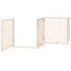 vidaXL Puerta para perros plegable 4 paneles madera de álamo 320 cm, , large indicador imagen numero 9