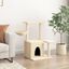 vidaXL Rascador para gatos con postes de sisal color crema 83 cm, , large indicador imagen numero 2