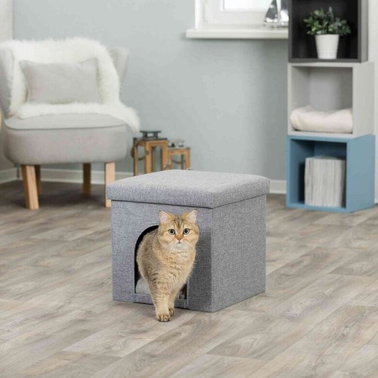 Trixie Alois Cama Cueva Gris para gatos, , large image number null