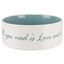 Trixie pet's home comedero de cerámica crema y azul claro para perros, , large indicador imagen numero 3