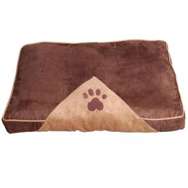 Pawhut cama acolchada marrón para perros
