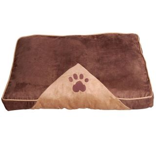 Pawhut cama acolchada marrón para perros
