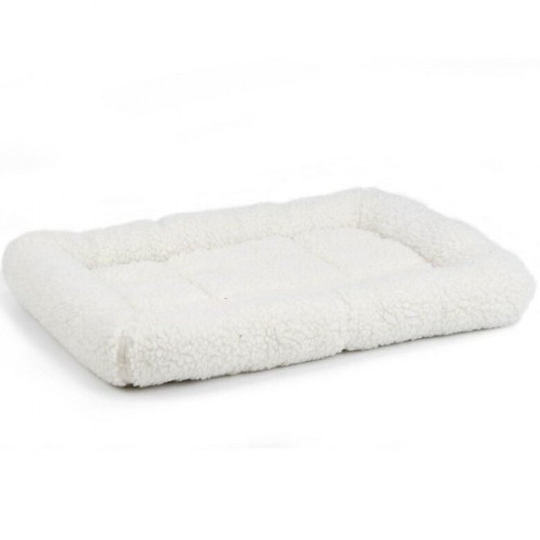 Cama suave con piel artificial para perro color Crema, , large image number null