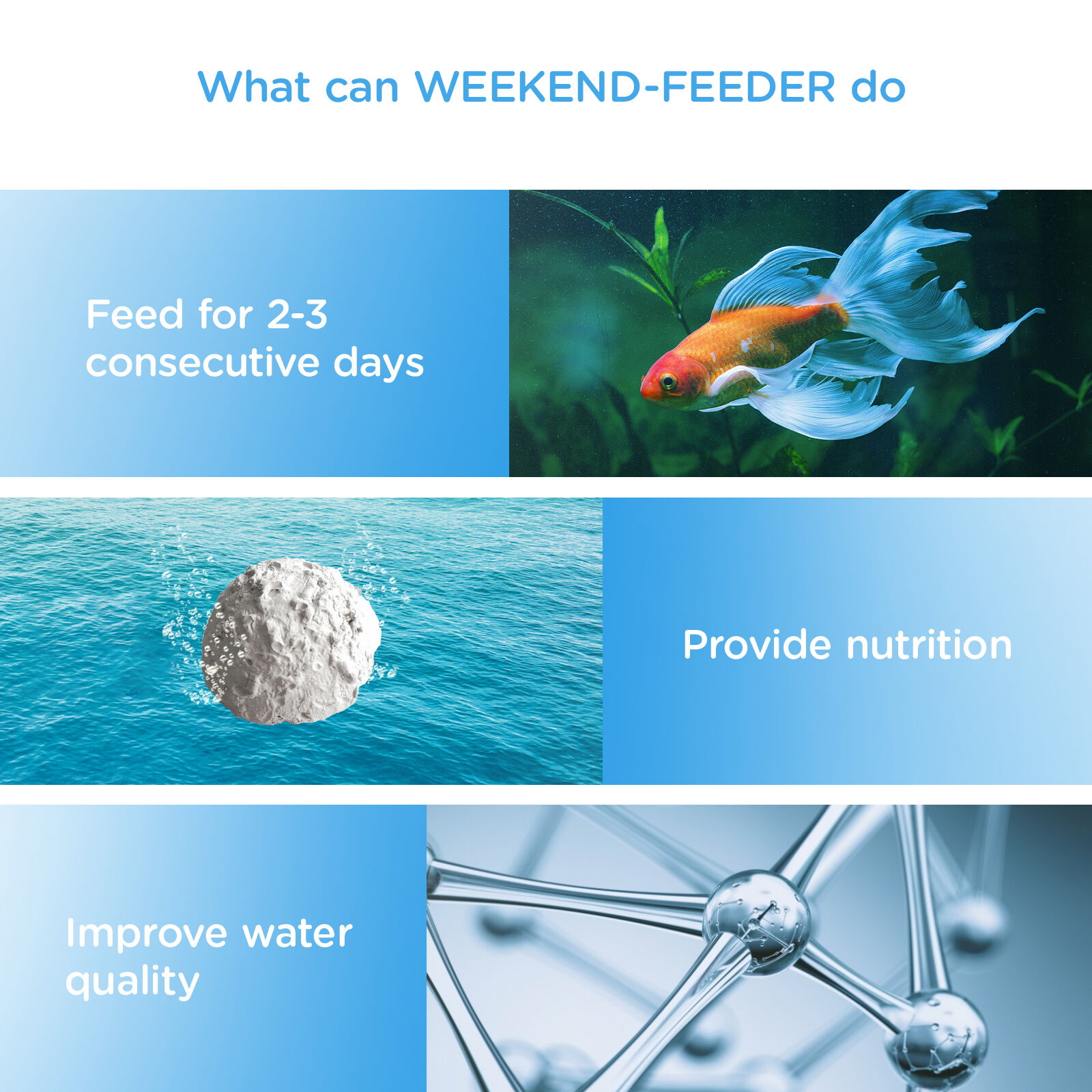 Nobleza - Alimento de Peces para Vacaciones para 3 D&iacute;as, 5 pcs x 4, , large Imagen numero 4