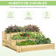 Outsunny Jardinera Madera Natural, , large indicador imagen numero 4