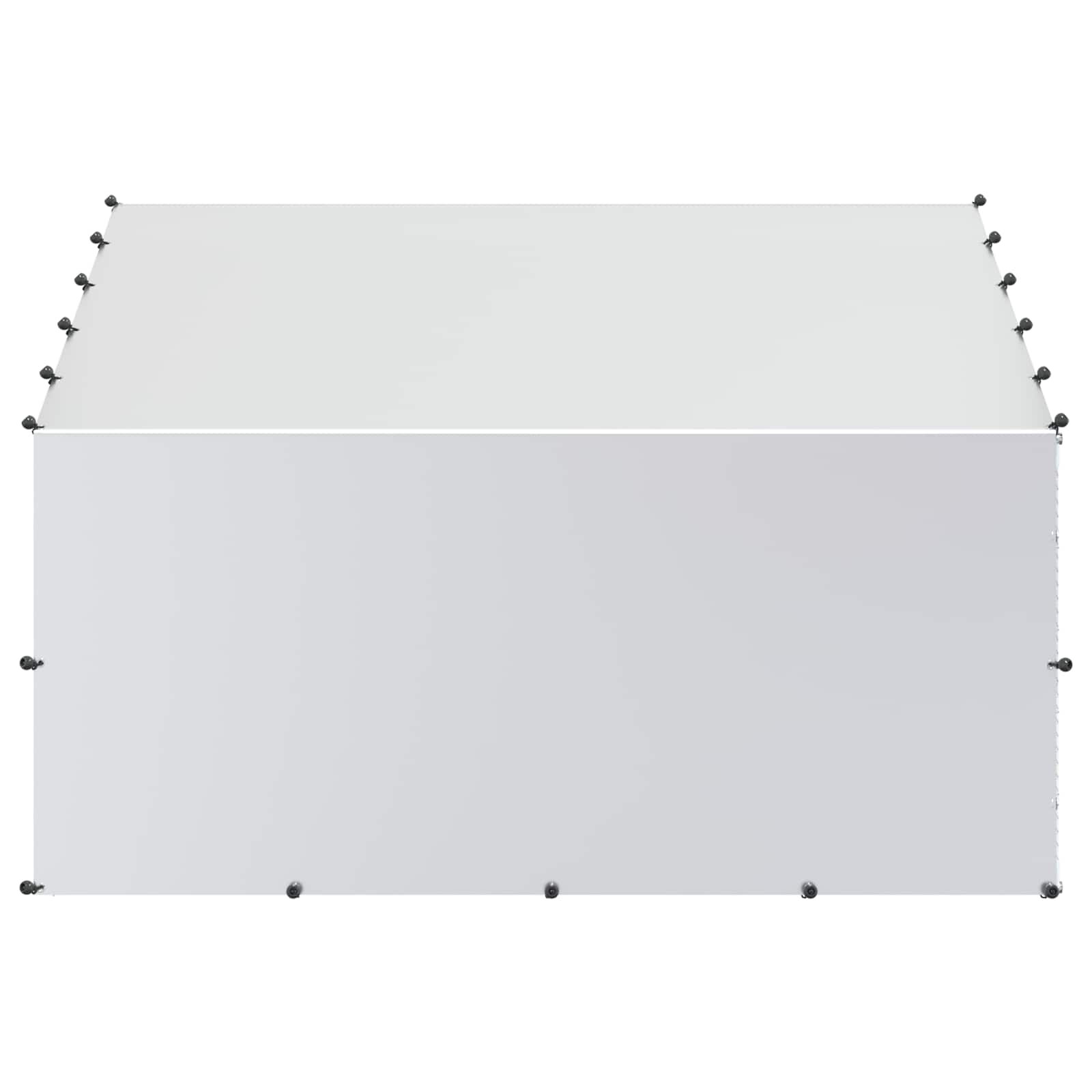 vidaXL Gallinero con Techo Plateado Acero Galvanizado Casa para Pollos Recinto, , large Imagen numero 10