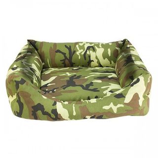 Cama Camuflaje para perros color Verde