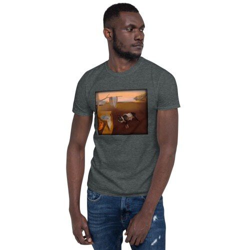 Mascochula camiseta hombre mola dalí personalizada con tu mascota gris oscuro thumbnail