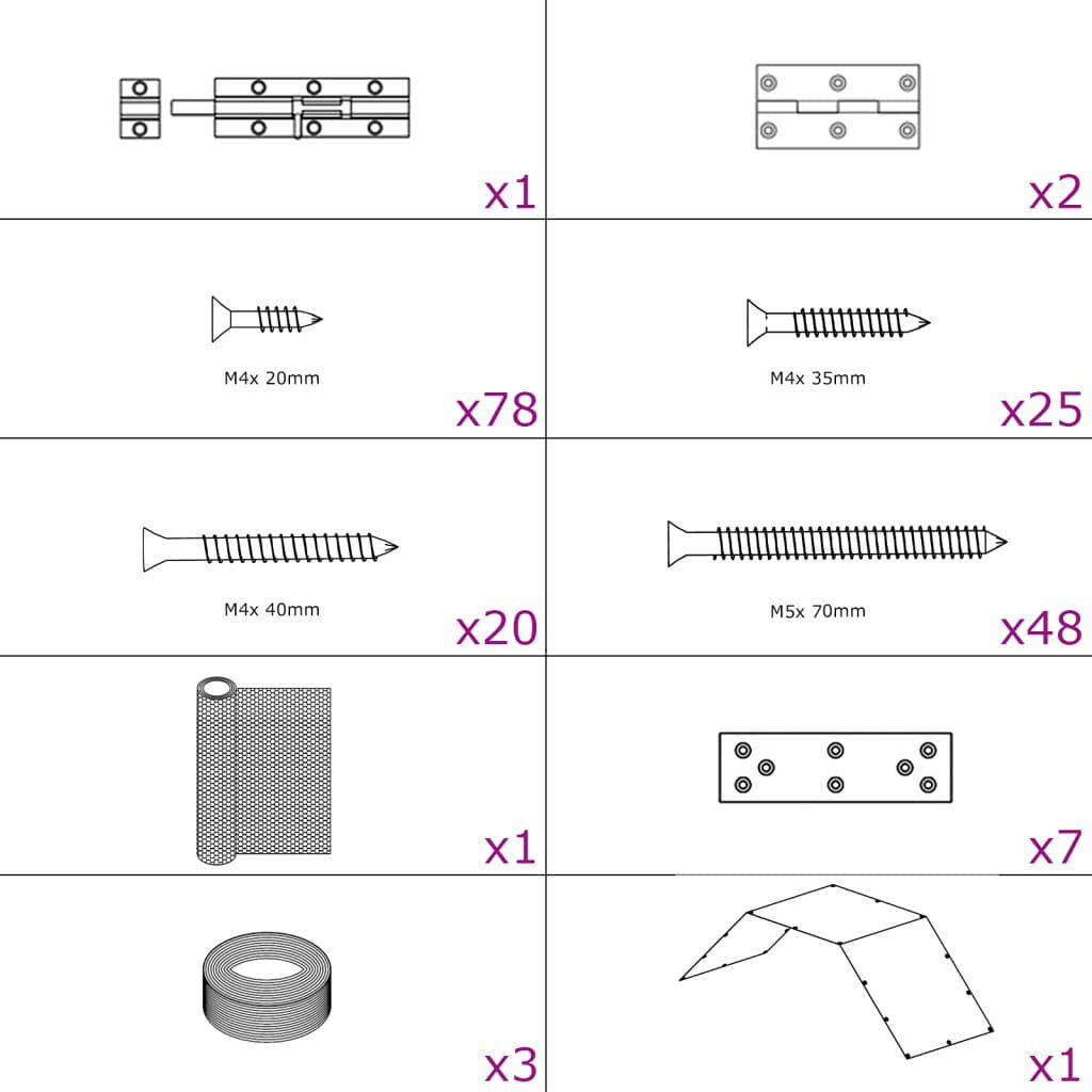 vidaXL Gallinero de metal para gallinas thumbnail