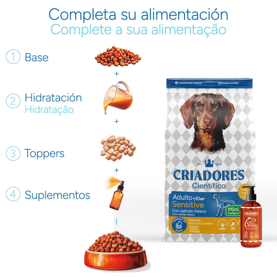 Criadores Cient&iacute;fico Sensitive Adulto Mini Pienso Salm&oacute;n para perros, , large Imagen numero 8