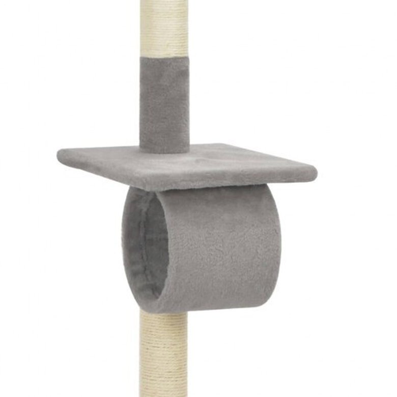 Rascador con postes de sisal para gatos color Gris, , large image number null