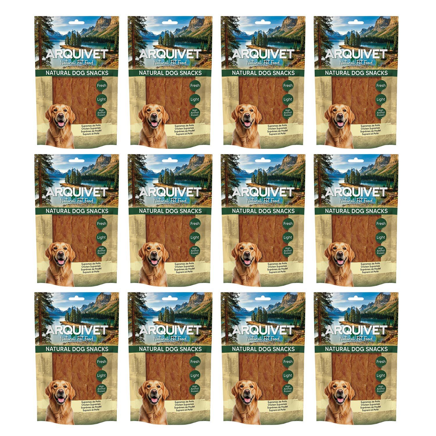 Snacks para perro (Pack de 12) - Supremas de pollo 100gr, Natural Dog Snacks - Arquivet, , large Imagen numero 3