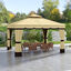 Outsunny Cenador de Jardín Beige, , large indicador imagen numero 2