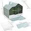 PawHut Arenero Cubierto para Gatos Caja de Arena Cerrada para Gatos con Bandeja Extraíble Pala Pedal Exterior y Filtro Desodorizante 47x45x42 cm Azul, , large indicador imagen numero 2