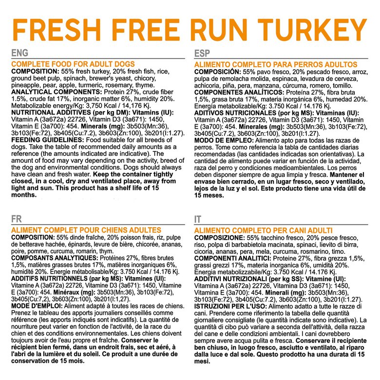 Arquivet Fresh Free Run Turkey para perro, , large image number null