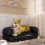 Vidaxl sofá acolchado rectangular negro para perros, , large indicador imagen numero 4