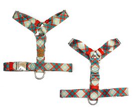 Pets & Props Arnés Strap MINT PLAID para perros