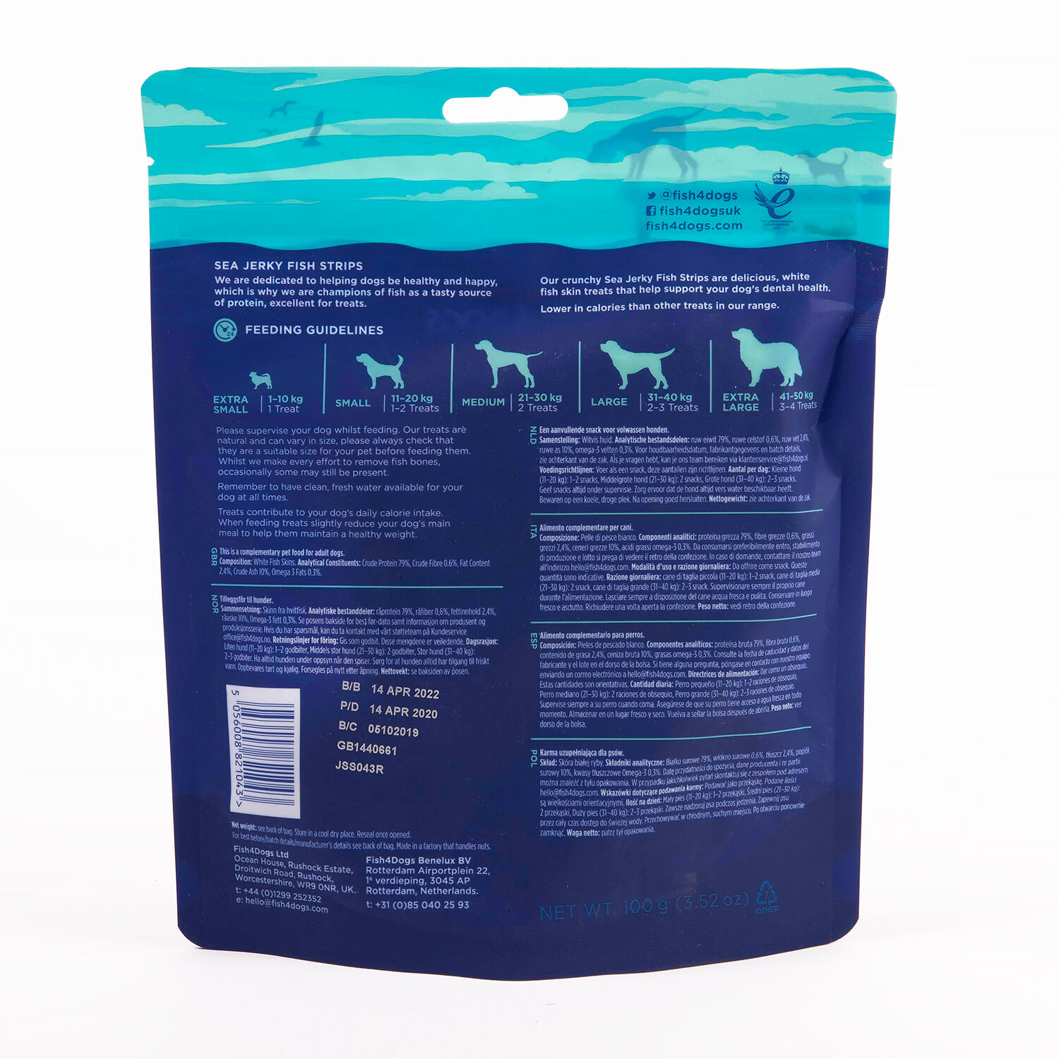 Fish4Dogs Snack dental Strips para perros thumbnail