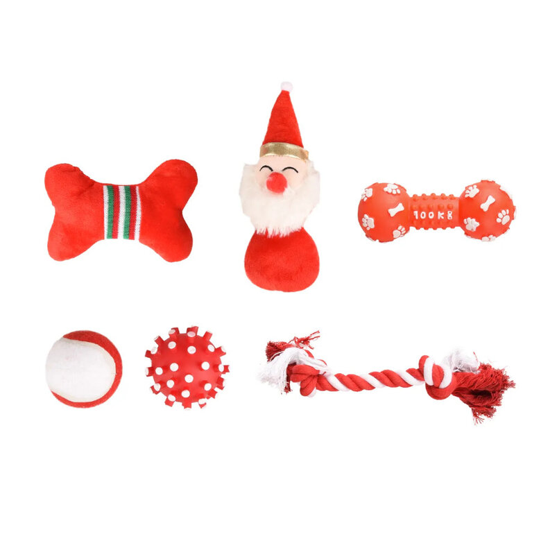 Flamingo Surtido Navidad juguetes para perros - Pack, , large image number null