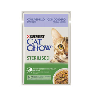 Purina Cat Chow Sterilised cordero sobre para gatos
