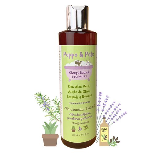 Peppo and Pets- Champ&uacute; elaborado con ingredientes naturales para perros- Con Aloe Vera, , large Imagen numero 1