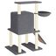 vidaXL Rascador para gatos con postes de sisal gris oscuro 96,5 cm, , large indicador imagen numero 4