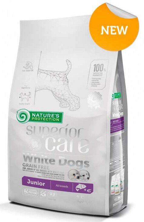 Nature's Protection Junior Pelo Blanco Grain Free Salm&oacute;n, , large Imagen numero 1
