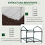Outsunny Invernadero de Jardín con 4 Estantes y Cubierta de PE Tipo Caseta de Tubo Acero Vivero Casero para Cultivo de Plantas Flores Macetas 70x50x160 cm Blanco, , large indicador imagen numero 4