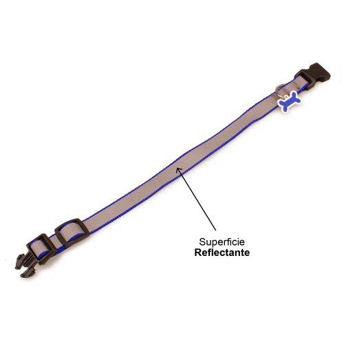 Collar reflectante para perros color Azul, , large Imagen numero 3